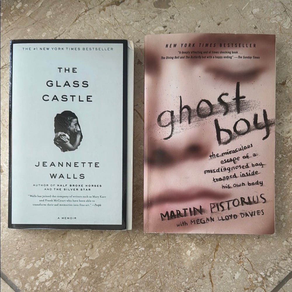 Set of 2 #1 NYTimes BestSelling Books - The Glass Castle & Ghost Boy